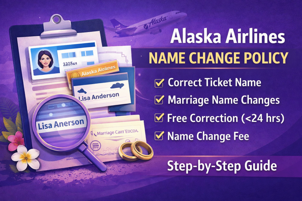 How to Change Name on Alaska Airlines Ticket