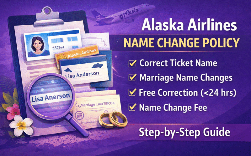 Alaska Airlines Name Change Policy